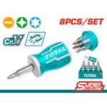⁦طقم مفك سنون 8 قطع راتشة توتال TACSDS0706⁩ - الصورة ⁦2⁩