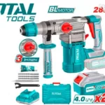 هيلتي بطارية 20 فولت براشليس 2 بطاريه 4 امبير + شاجن توتال TRHLI202882