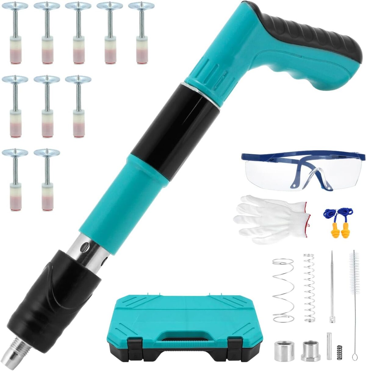 ⁦مسدس طلقات يدوي معدن + 20 مسمار طلقه + طقم اصلاح MKCF1001 MINI-RETAINER⁩ - الصورة ⁦1⁩