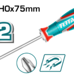 مفك صليبه PH0 X 75 mm خدمه شاقه S2 توتال TSDPH0075