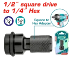 ادبتور دريل 1/2 بوصه الي 1/4 بوصه امباكت توتال TAC60501