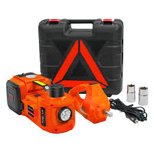 كوريك كهربائي هيدروليك للسيارات حتي 5 طن مع دريل ربط وفك الاطارات Generic Electric Hydraulic Jack