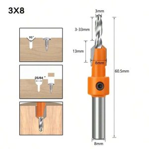 بنطه راوتر لتخويش راس مسمار 3 * 10 ملي X247