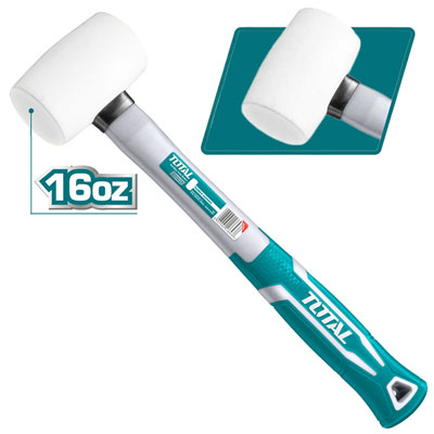 شاكوش دقماق مطاطي ابيض 450 جم توتال THT761636