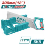 منشار فيوتك 12 بوصه + علبه بلاستيك توتال THTk591282
