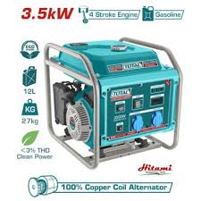 مولد انفرتر 3.5 كيلو صافي 3.2 كيلو -أوفر لود-انذار زيت توتال TP340006