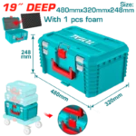 شنطه عده بلاستيك 19 بوصه عمق 248 مم توتال TPBXS103