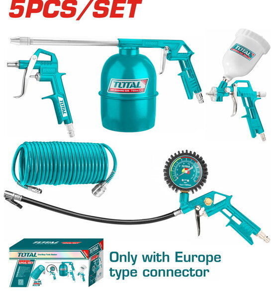 طقم اكسسورات هواء 5 قطع توتال TATK053