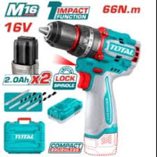 شنيور براشليس 16 فولت 66 نيوتن دقاق توتال TIDLI166062