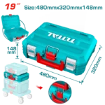 شنطة عدة بلاستيك مقاومة للصدمات 19 بوصة عمق 148 مم توتال TPBXS102