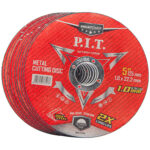 ⁦حجر قطعية حديد بسكوته 5 بوصة × 1.2 مم 10 قطع ACTW01-1250A P.I.T⁩ - الصورة ⁦2⁩