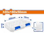 صندوق شفاف بمنظم 320 * 180 * 50 مم وادفو WTB8342