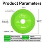 ⁦حجر قطعية زجاج ورخام 4.5 بوصه 115 ملي  GT115⁩ - الصورة ⁦7⁩