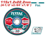 حجر قطع معدن بسكوتة 4.5 بوصة سمك 1.2 مم توتال تولز موديل TAC2211151