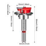 ⁦بنطة مفصلية مقاس 35 ملي + استوب لتحديد عمق الحفر X278⁩ - الصورة ⁦2⁩