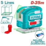 عرض ميزان ليزر 5 خط  360ْ توتال TLL3065021